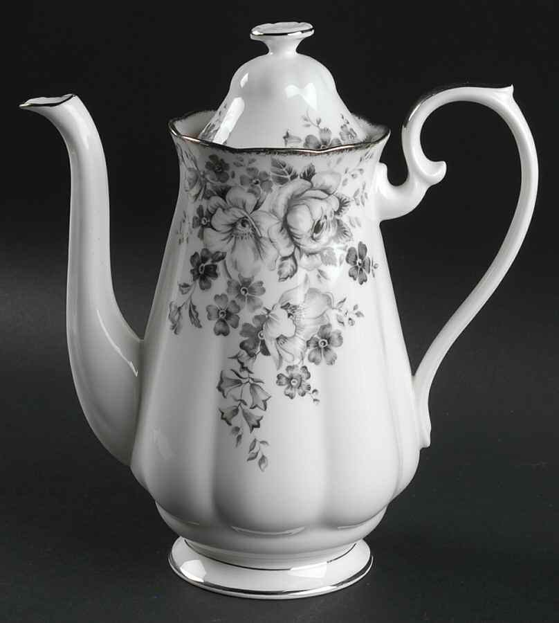 Paradise Black Coffee Pot & Lid by Royal Albert-1