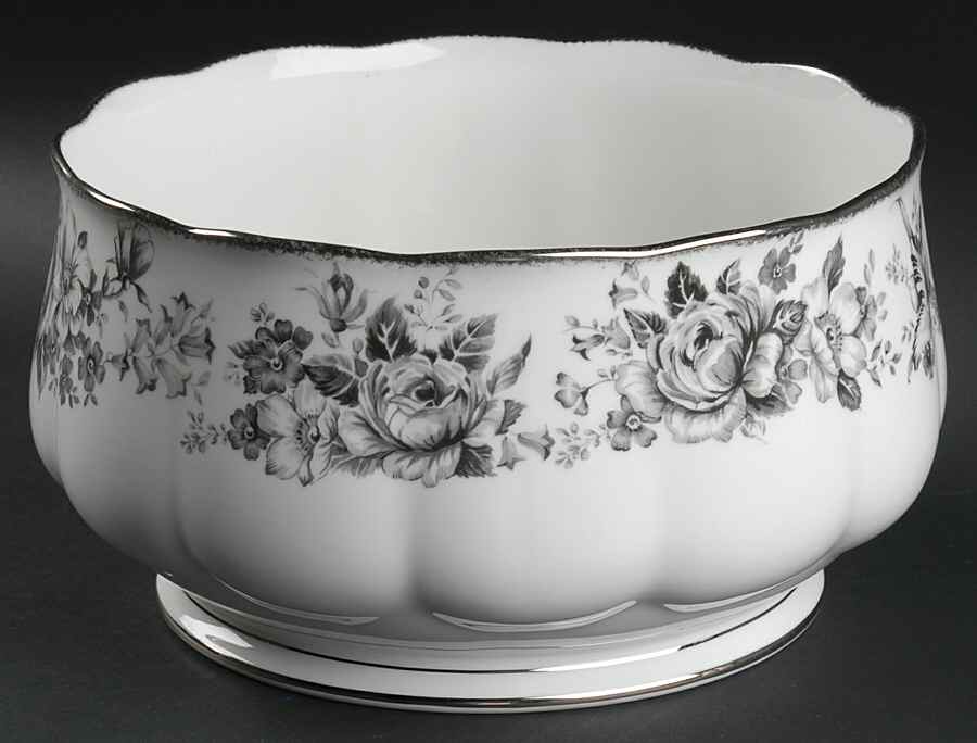 Paradise Black 9" Salad Serving Bowl by Royal Albert-1