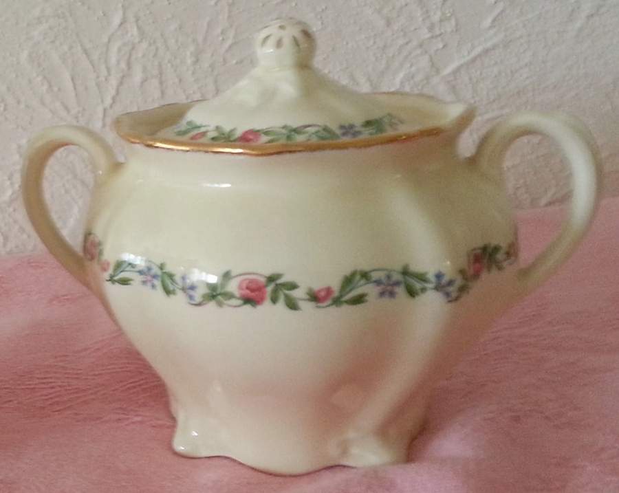 302 Sugar Bowl & Lid by Ridgway (Ridgways)-1