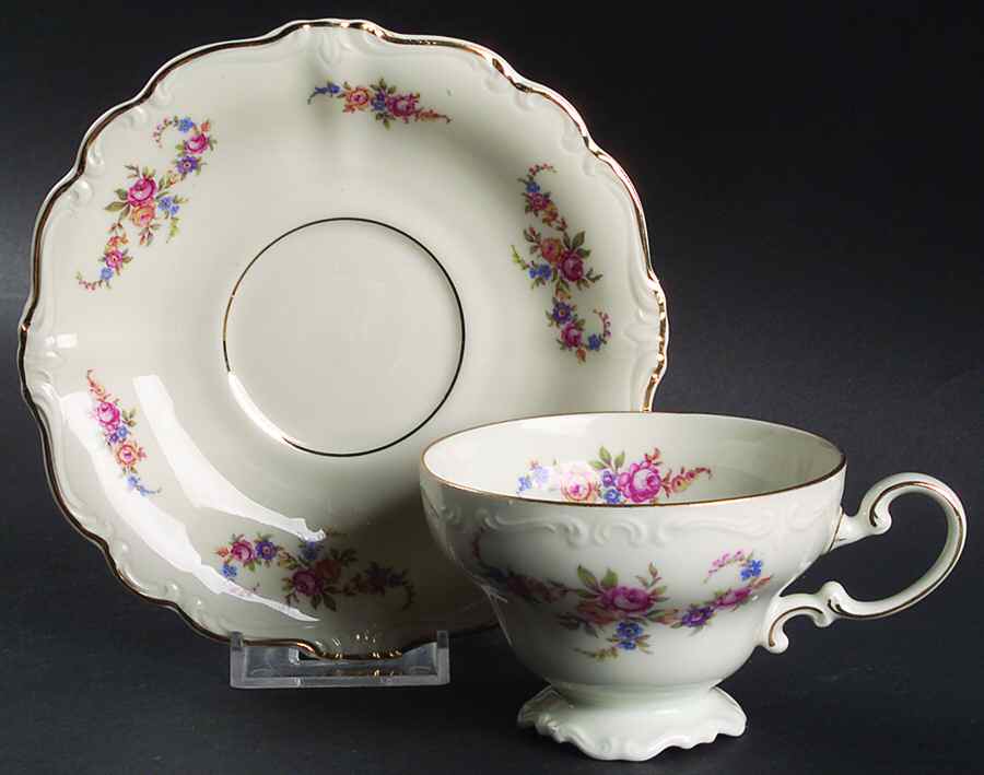 R1309 Footed Cup & Saucer Set by Rosenthal - Continental-1