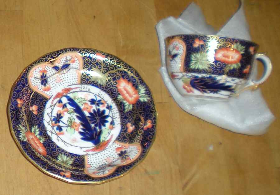 4541 Flat Cup & Saucer Set by Royal Crown Derby-1