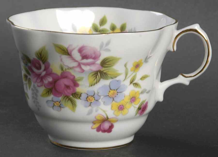 Centenary Year (Flowers, Shape 2) Flat Cup by Rosina-Queens-1