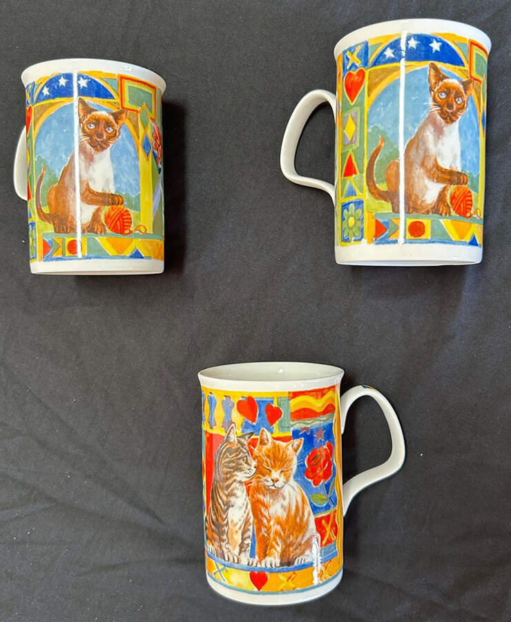 Cats Mug by Roy Kirkham-1