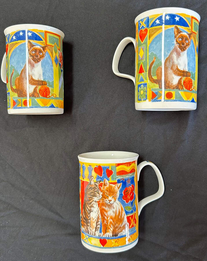 Cats Mug by Roy Kirkham-1