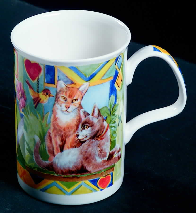Cats Mug by Roy Kirkham-1
