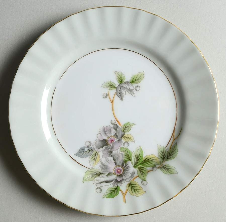 Alpine Flora Bread & Butter Plate by Regal (Japan)-1