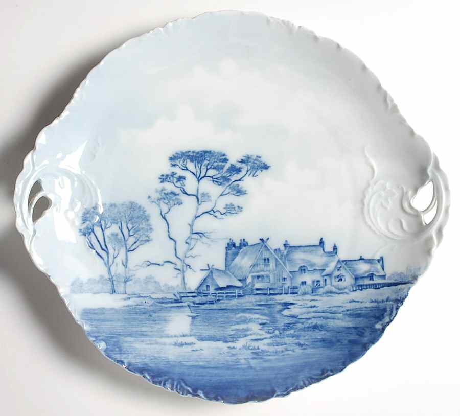Delft Versailles Handled Cake Plate by Rosenthal - Continental-1