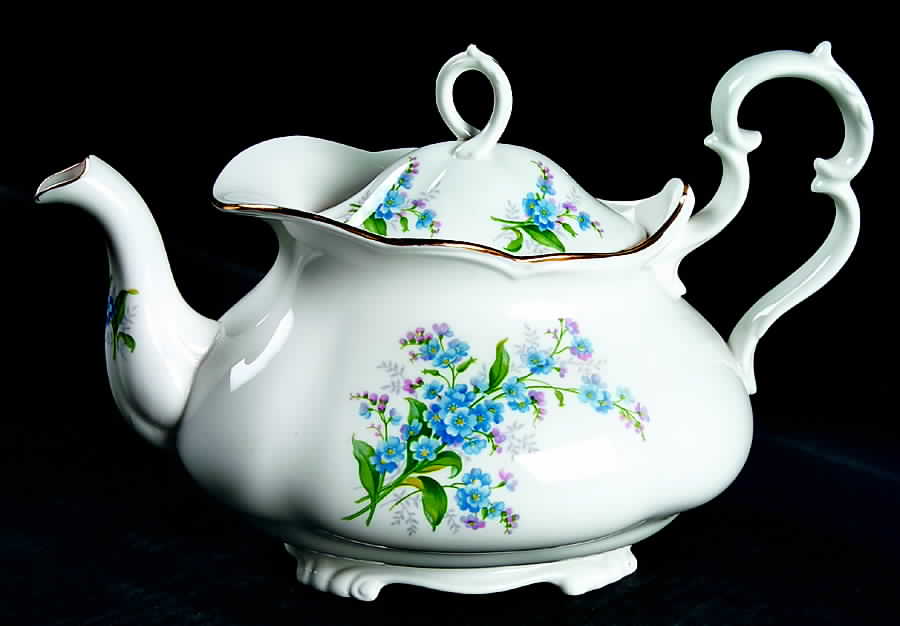 Forget Me Not (Victoria) Teapot & Lid by Royal Albert-1