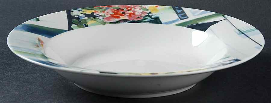 Flower Shop Rim Soup Bowl by Retroneu-1