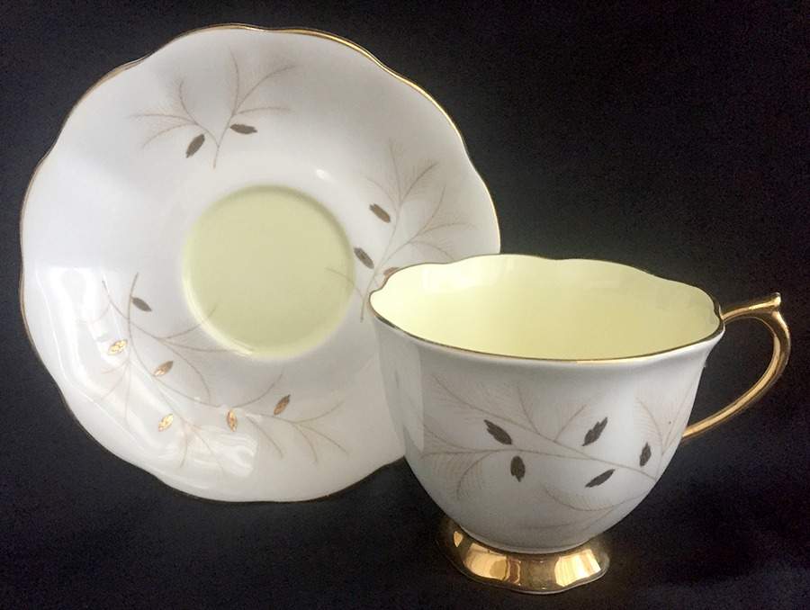 Montrose (Montrose Is Also A Shape) Footed Cup & Saucer Set by Royal Albert-1