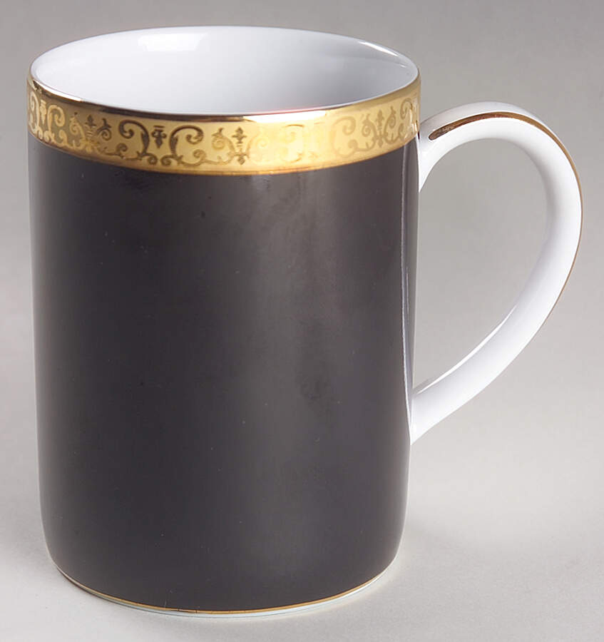 Gold Buffet Black Mug by Royal Gallery-1