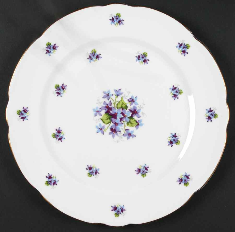 Sweet Violets (Not Embossed Gold) Dinner Plate by Royal Stafford-1
