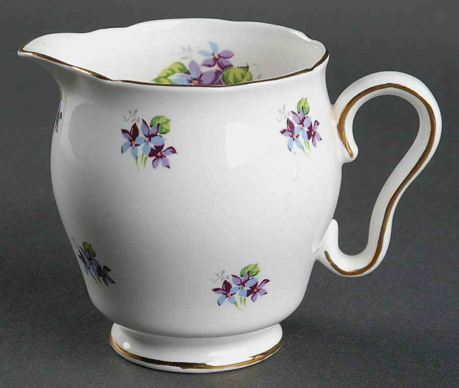 Sweet Violets (Not Embossed Gold) Creamer by Royal Stafford-1
