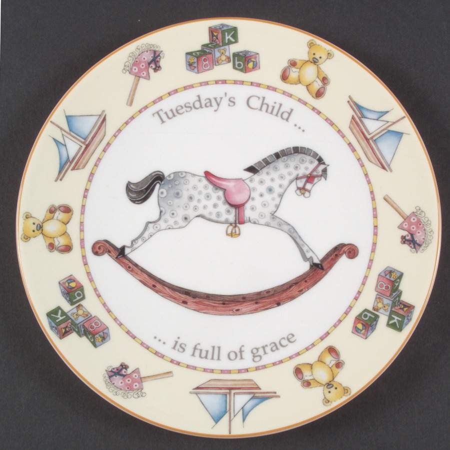 Days of The Week Salad Plate by Royal Worcester-1