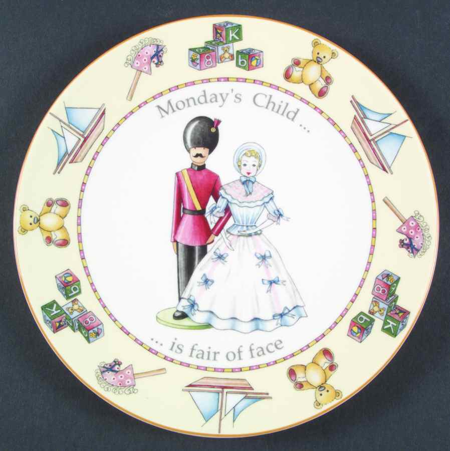 Days of The Week Salad Plate by Royal Worcester-1