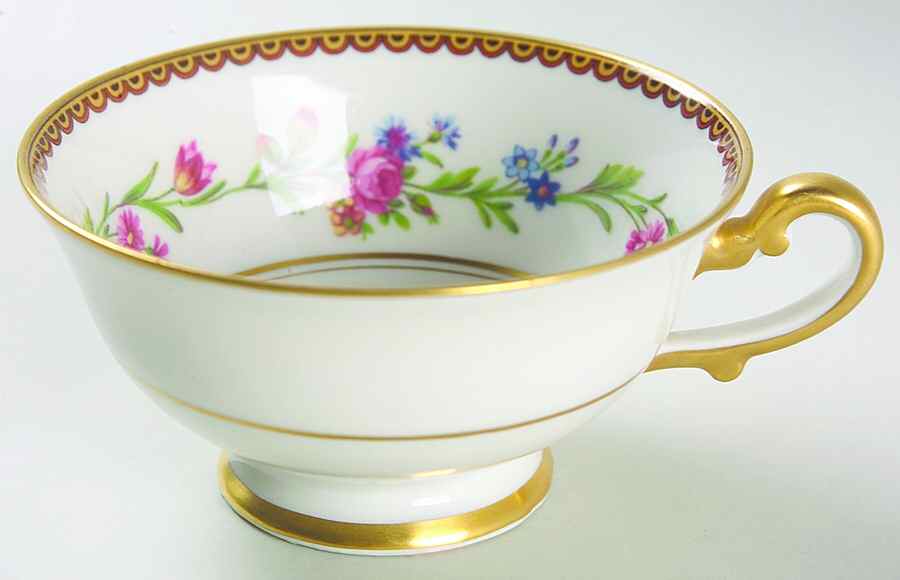 Country Flowers Footed Cup by Raynaud-1