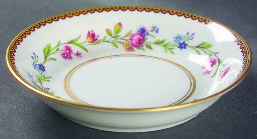 Country Flowers Fruit/Dessert (Sauce) Bowl by Raynaud-1