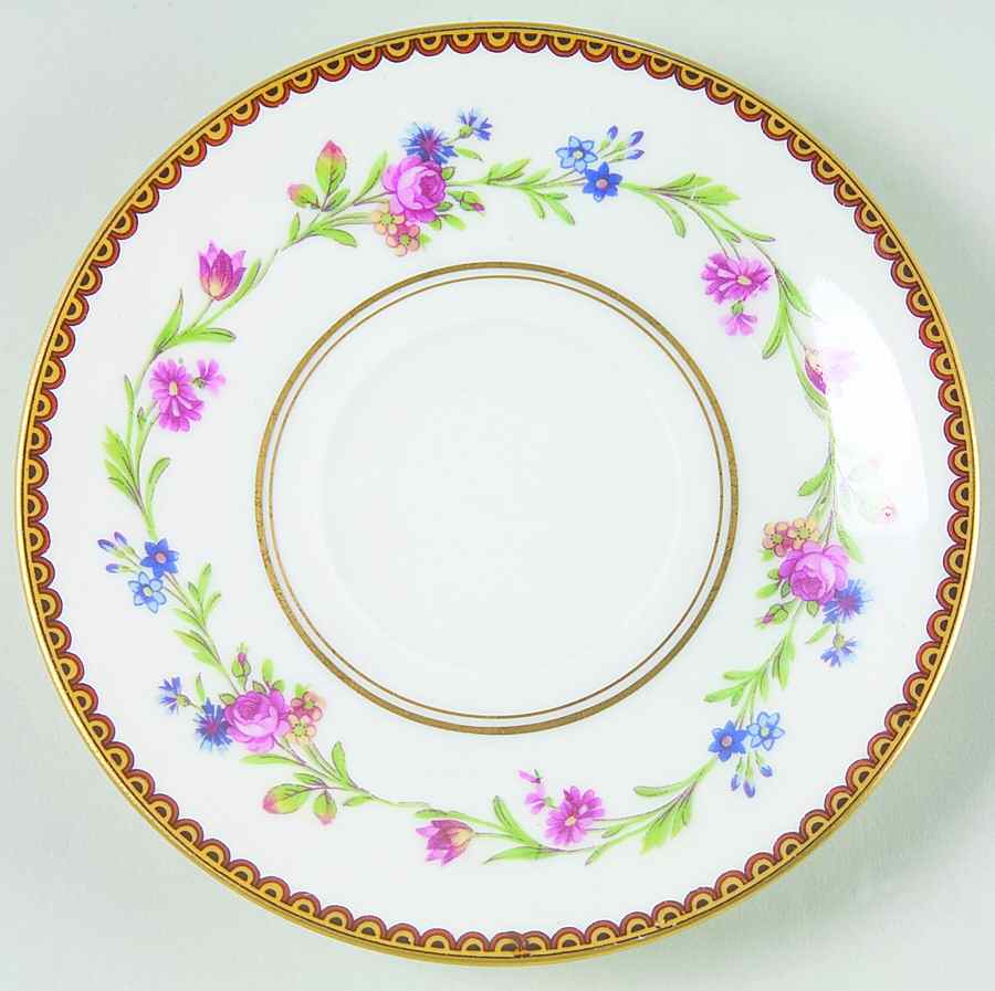 Country Flowers Saucer by Raynaud-1
