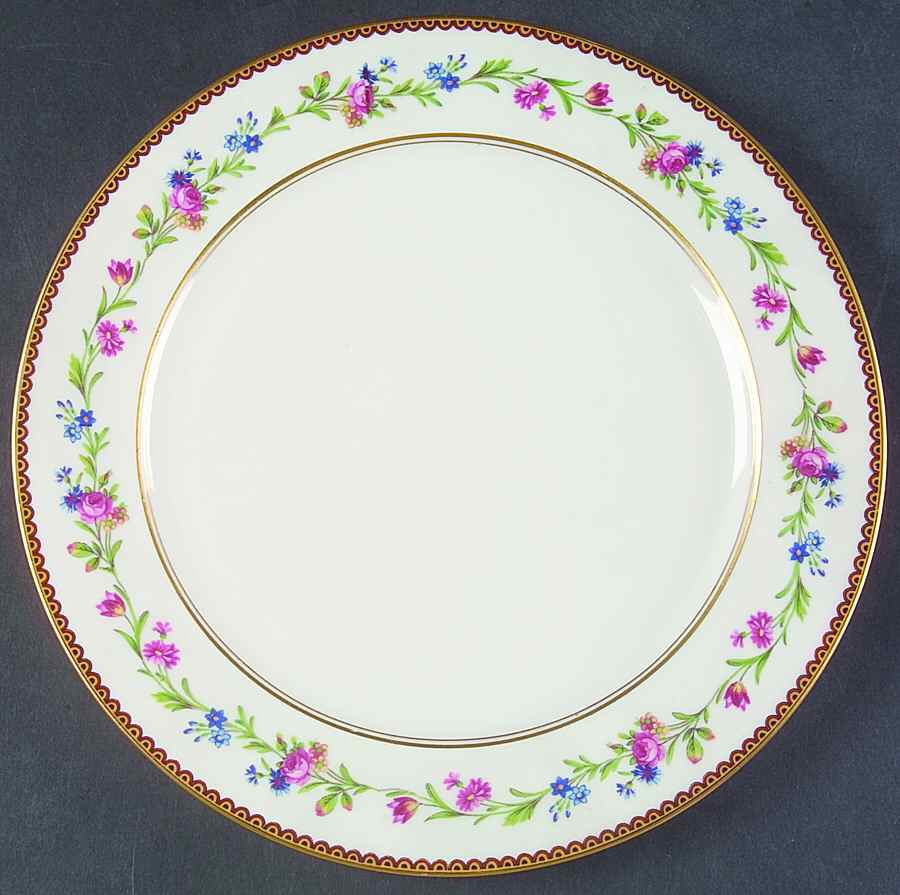 Country Flowers Dinner Plate by Raynaud-1