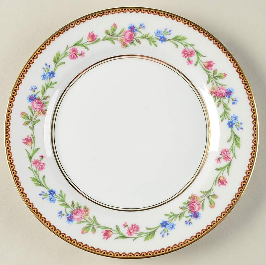 Country Flowers Salad Plate by Raynaud-1