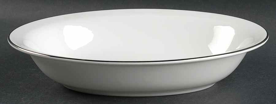 Langdale Platinum 9" Oval Vegetable Bowl by Royal Doulton-1