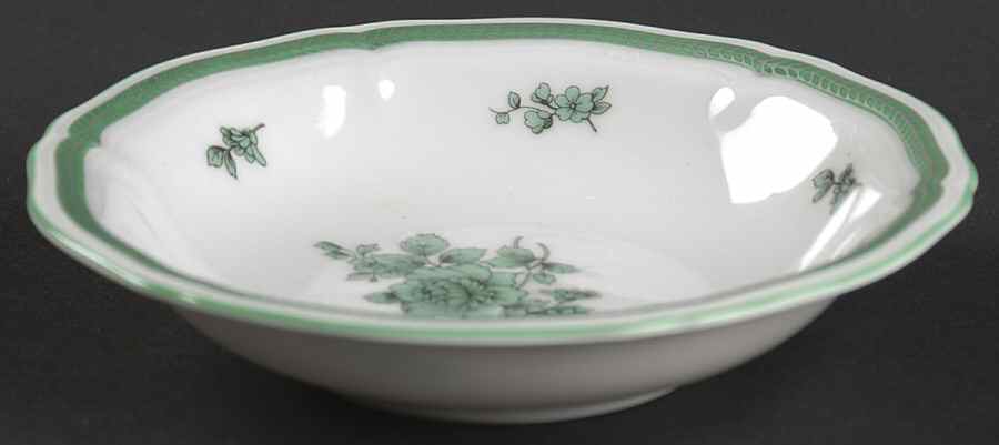 Green Bloom (Green Trim) Fruit/Dessert (Sauce) Bowl by Rosenthal - Continental-1