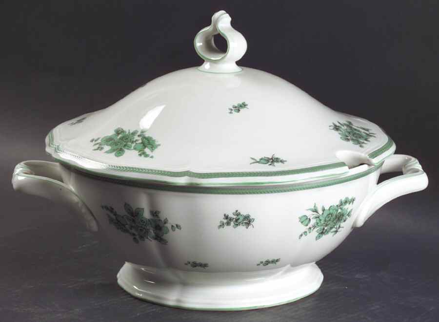 Green Bloom (Green Trim) Tureen &  Lid by Rosenthal - Continental-1