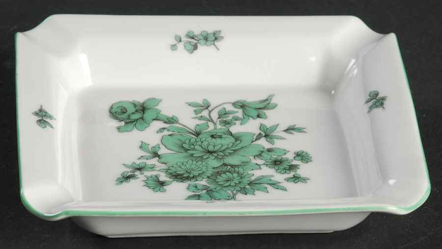Green Bloom (Green Trim) Small Ashtray by Rosenthal - Continental-1