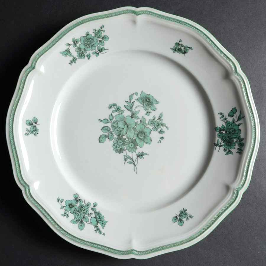 Green Bloom (Green Trim) 11" Chop Plate (Round Platter) by Rosenthal - Continental-1