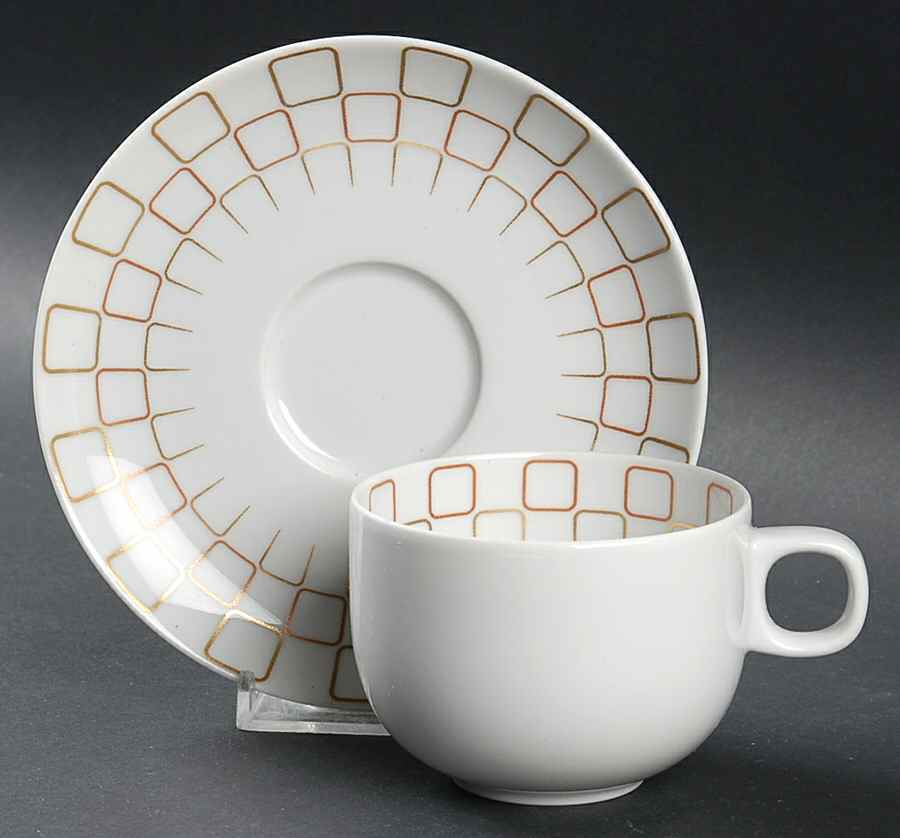 Honey Moon Flat Cup & Saucer Set by Rosenthal - Continental-1