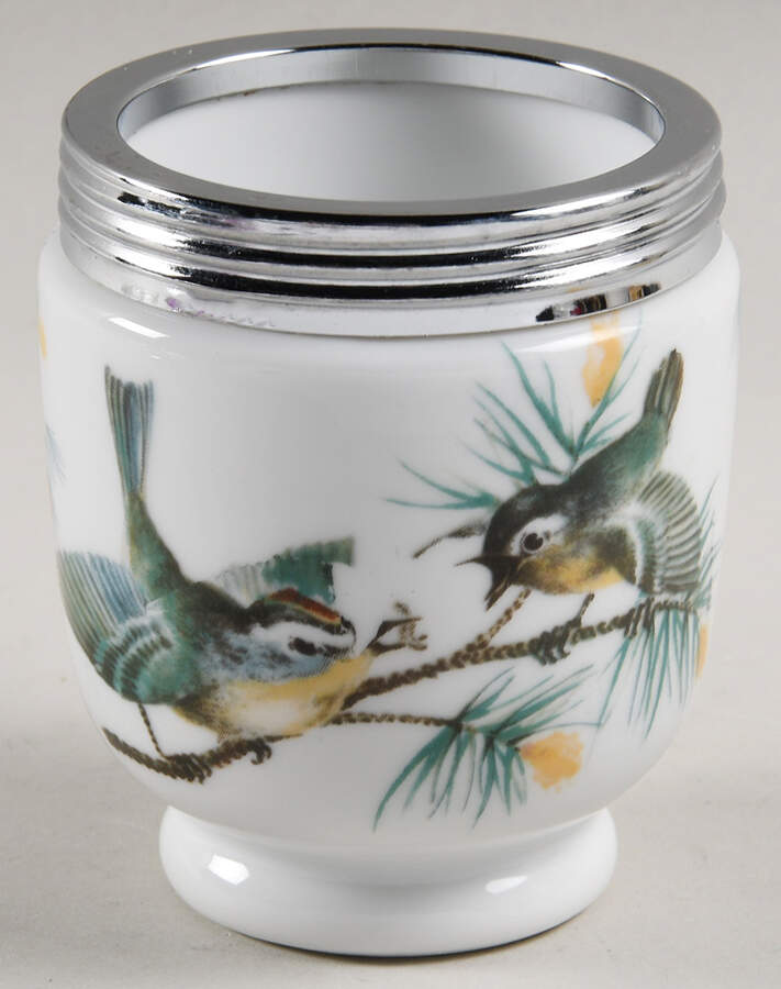 Birds King Size Egg Coddler No Lid by Royal Worcester-1