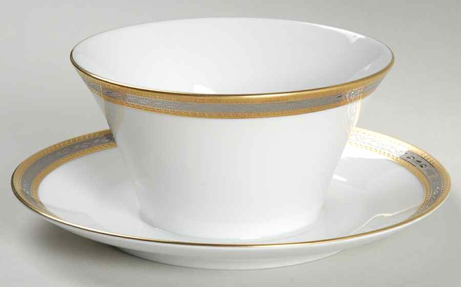 ROT202 Gravy Boat with Attached Underplate by Royal Tettau-1