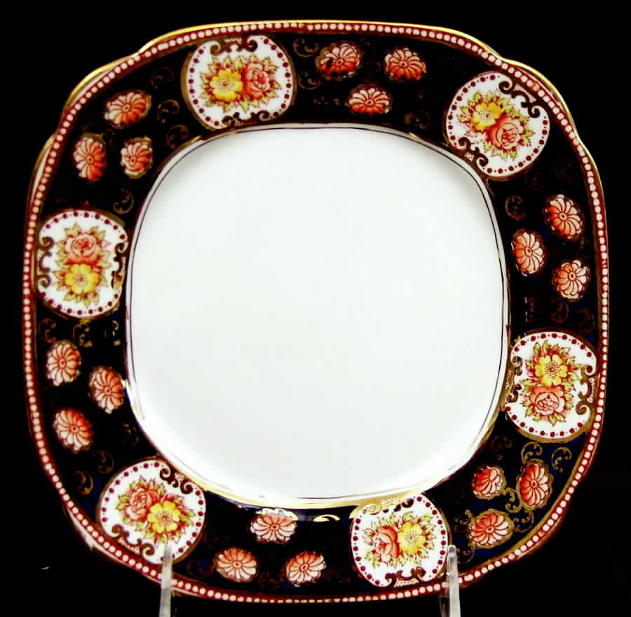 Roa118 (Scalloped) Square Salad Plate by Royal Albert-1