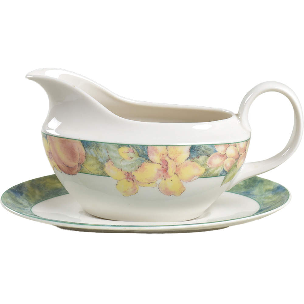 Georgia (Indonesia) Gravy Boat & Underplate by Royal Doulton-1