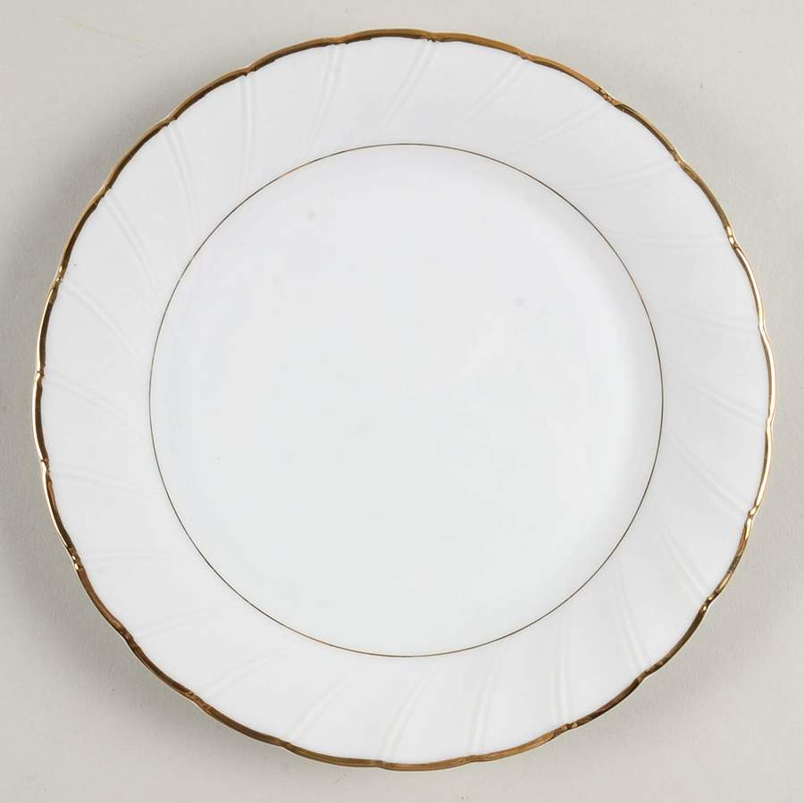 Fluted Gold Salad Plate by Royal Limited-1