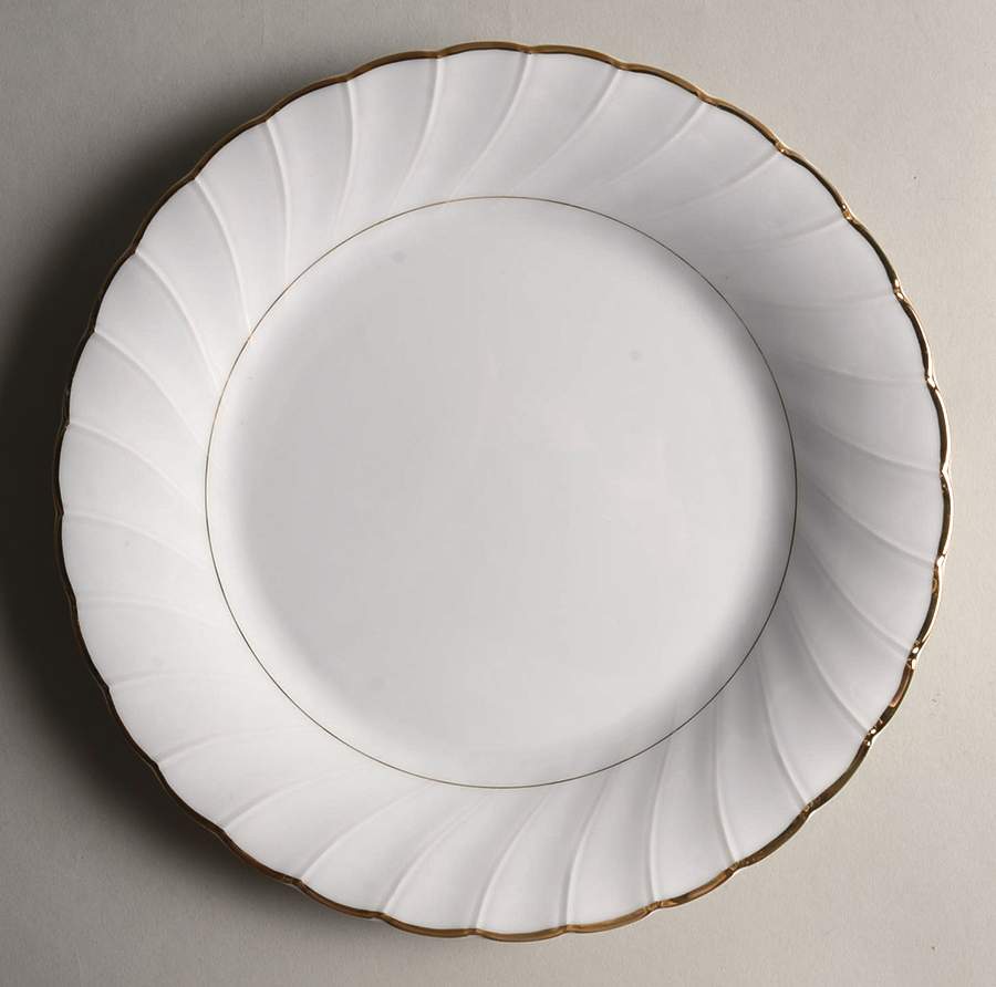 Fluted Gold Dinner Plate by Royal Limited-1