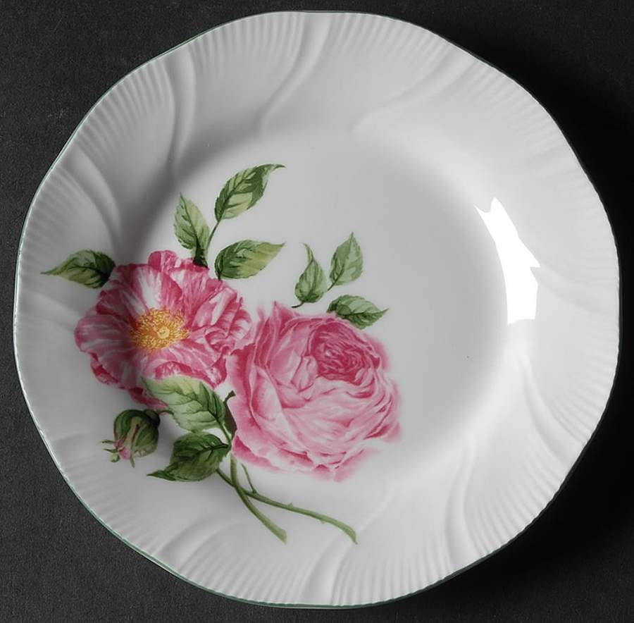 Mottis Font Roses Bread & Butter Plate by Rosina-Queens-1