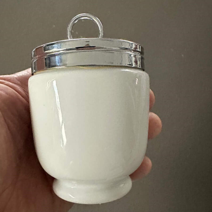 Gourmet (Smooth) King Size Egg Coddler & Lid by Royal Worcester-1