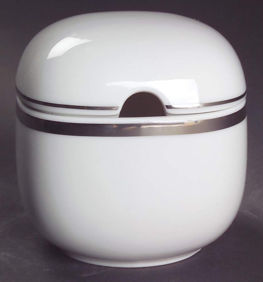 Suomi Platinum Sugar Bowl & Lid by Rosenthal - Continental-1