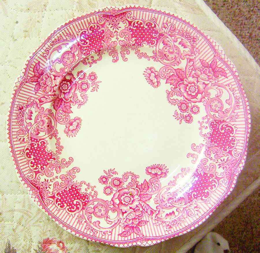 Regency Pink Dinner Plate by Royal Tunstall-1