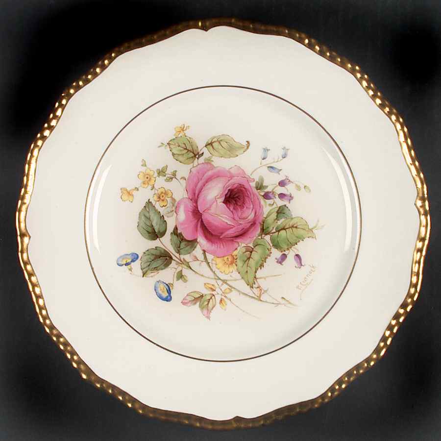 Curnock Rose Cream Dinner Plate by Royal Doulton-1
