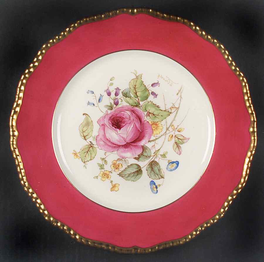 Curnock Rose Red Dinner Plate by Royal Doulton-1
