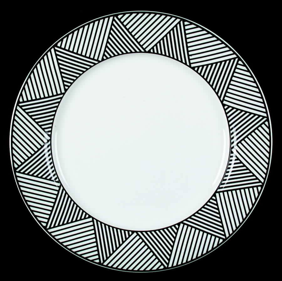 Jazz Black Dinner Plate by Royal Doulton-1