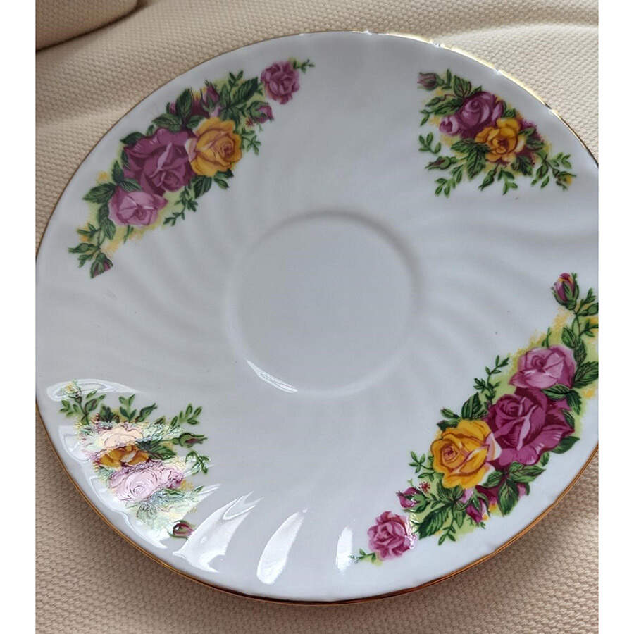 English Rose Saucer by Regent (China)-1