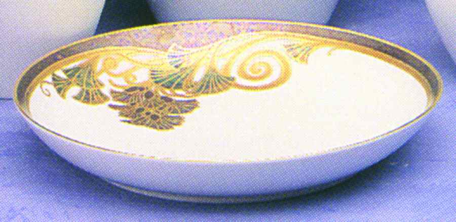 Golden Leaves 11" Round Serving Bowl by Rosenthal - Continental-1