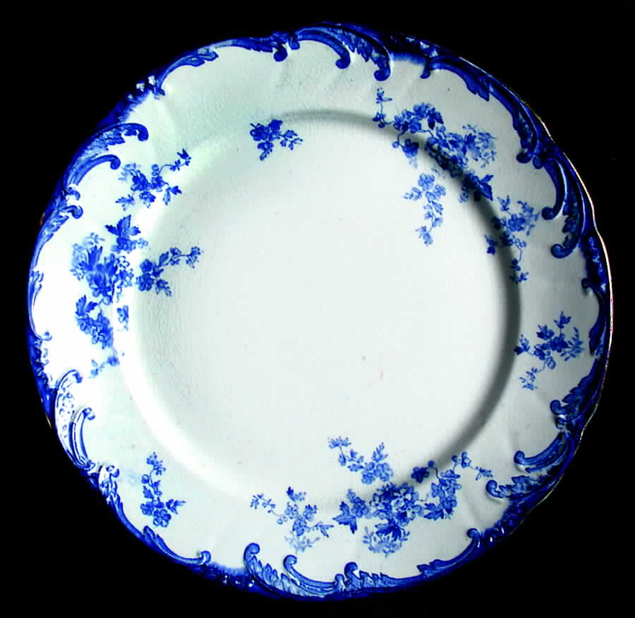 Chiswick Blue (Transferware) Dinner Plate by Ridgway (Ridgways)-1