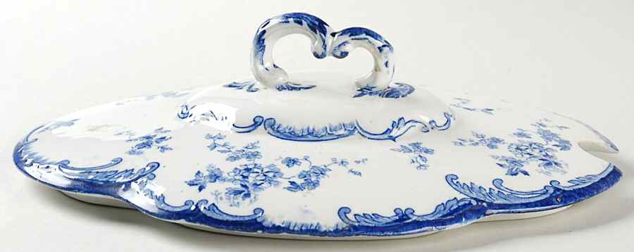 Chiswick Blue (Transferware) Lid for Tureen by Ridgway (Ridgways)-1