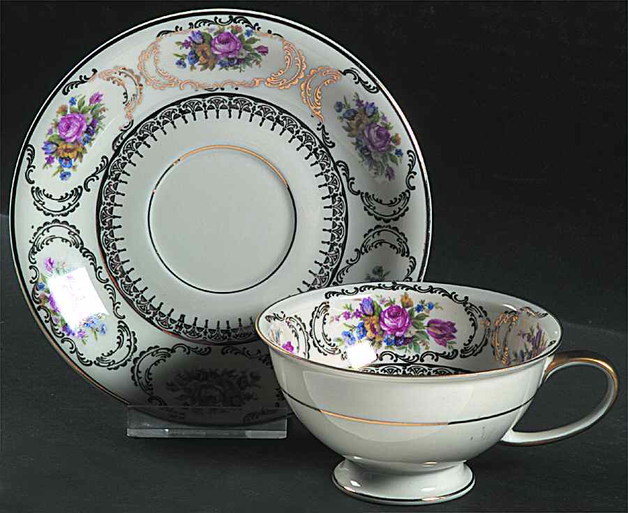 R1336 Footed Cup & Saucer Set by Rosenthal - Continental-1