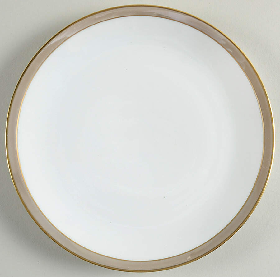 Gala Grey (Gold Trim, Linear) Salad Plate by Rosenthal - Continental-1