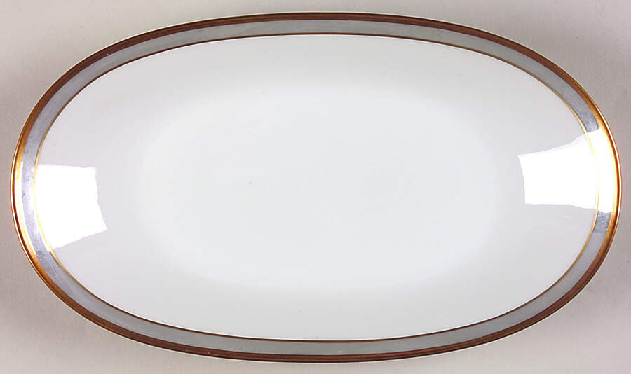 Gala Grey (Gold Trim, Linear) Relish by Rosenthal - Continental-1